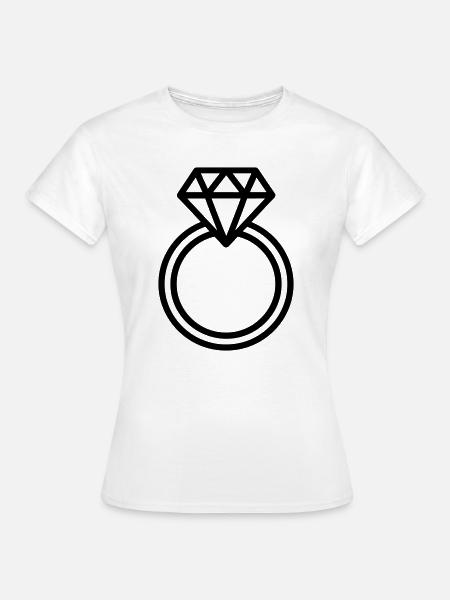 Ehering, - Frauen T-Shirt - Weiß