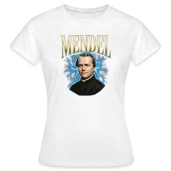 Gregor Mendel Donner - Frauen T-Shirt - Weiß - Vorne - AI Model Female 172 dark (172cm)