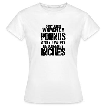Lustige Frauensprüche - Frauen T-Shirt - Weiß - Vorne - AI Model Female 172 dark (172cm)