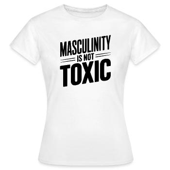 La masculinité n’est pas toxique - T-shirt Femme - blanc - Devant - AI Model Female 172 dark (172cm)