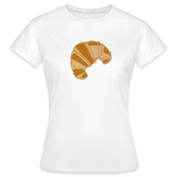 Illustration de croissant pour le petit-déjeuner - T-shirt Femme - blanc - Devant - AI Model Female 172 dark (172cm)