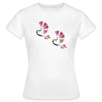 Vogel Bird - T-shirt Femme - blanc - Devant - AI Model Female 172 dark (172cm)