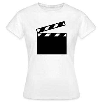 Movie - Women's T-Shirt - white - Front - AI Model Female 172 dark (172cm)