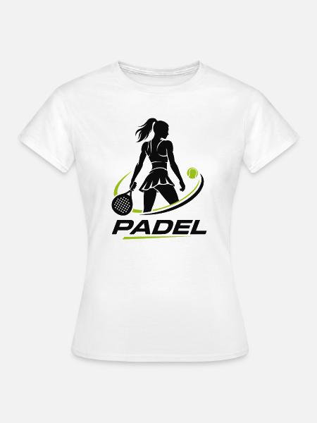 Padel Girl - Frauen T-Shirt - Weiß