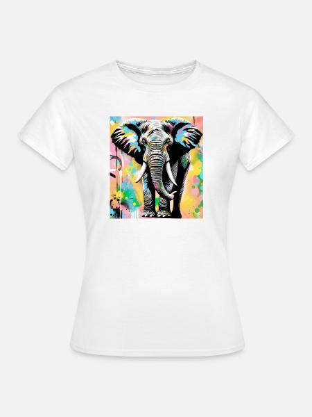 Elefant - Frauen T-Shirt - Weiß