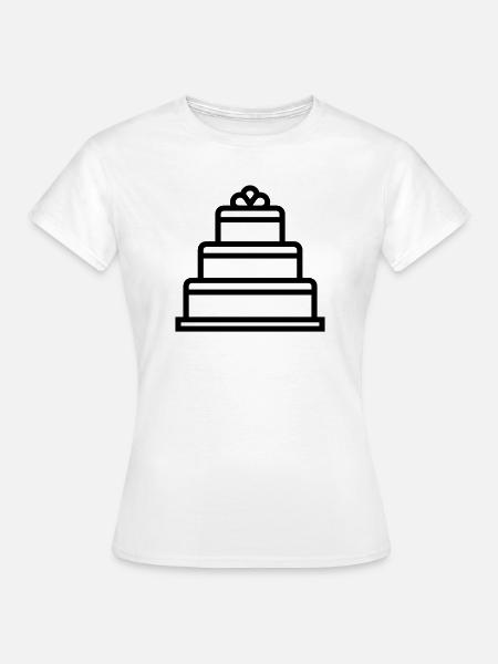 Hochzeitstorte - Frauen T-Shirt - Weiß