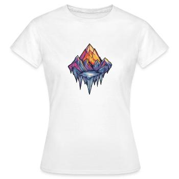 Eisberge Symbol Berge - Frauen T-Shirt - Weiß - Vorne - AI Model Female 172 dark (172cm)
