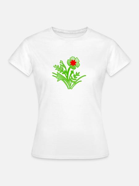 Blumen - Frauen T-Shirt - Weiß