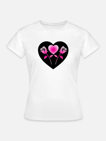 Rosen - Frauen T-Shirt - Weiß