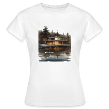 Disparus dans la maison du lac Comfort - T-shirt Femme - blanc - Devant - AI Model Female 172 dark (172cm)