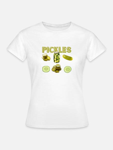Pickle Lover Gurken Lustig - Frauen T-Shirt - Weiß