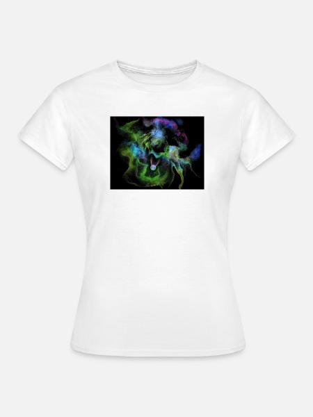 Kosmische Rauchnebelkugel - Frauen T-Shirt - Weiß