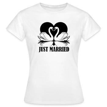 verheiratet - Frauen T-Shirt - Weiß - Vorne - AI Model Female 172 dark (172cm)