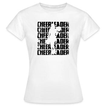 Cheerleader - Frauen T-Shirt - Weiß - Vorne - AI Model Female 172 dark (172cm)
