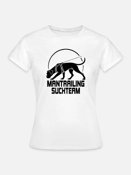 Boxer Mantrailing Suchteam Hunde Wilsigns - Frauen T-Shirt - Weiß