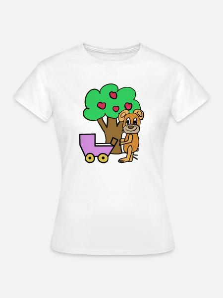 Teddy Mama Bär Kind Baby Kinder - Frauen T-Shirt - Weiß