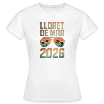 Lloret De Mar 2026 - Frauen T-Shirt - Weiß - Vorne - AI Model Female 172 dark (172cm)
