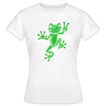 rainette - T-shirt Femme - blanc - Devant - AI Model Female 172 dark (172cm)