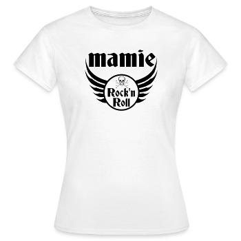 Rock and Roll Rebel Grandma - Women's T-Shirt - white - Front - AI Model Female 172 dark (172cm)