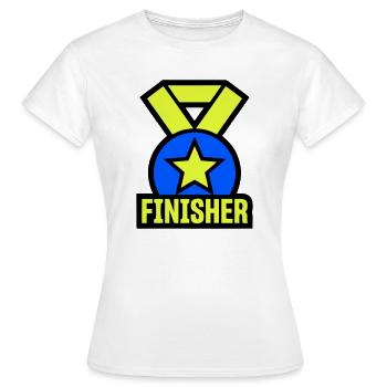 Stolzer Finisher Medaille Stern - Frauen T-Shirt - Weiß - Vorne - AI Model Female 172 dark (172cm)