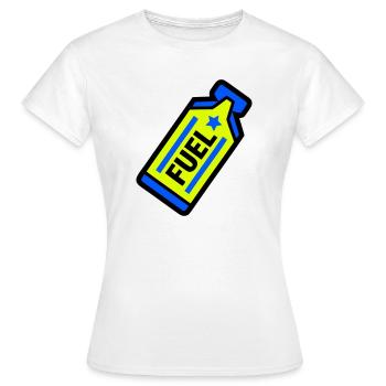 Sports d’endurance au gel énergétique Fuel Energy - T-shirt Femme - blanc - Devant - AI Model Female 172 dark (172cm)