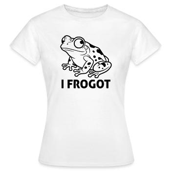 Ich habe es vergessen - Frauen T-Shirt - Weiß - Vorne - AI Model Female 172 dark (172cm)
