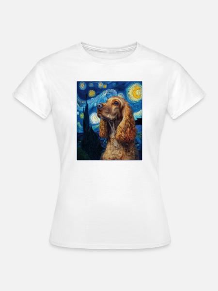Cocker Spaniel Hund - Frauen T-Shirt - Weiß