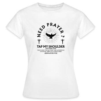  Religious Faith Christian Slogan - Women's T-Shirt - white - Front - AI Model Female 172 dark (172cm)