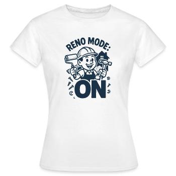 Renomodus on | Rénovation DIY - T-shirt Femme - blanc - Devant - AI Model Female 172 dark (172cm)