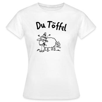 Du Töffel Moin Norddeutsch Tollpatsch - Frauen T-Shirt - Weiß - Vorne - AI Model Female 172 dark (172cm)