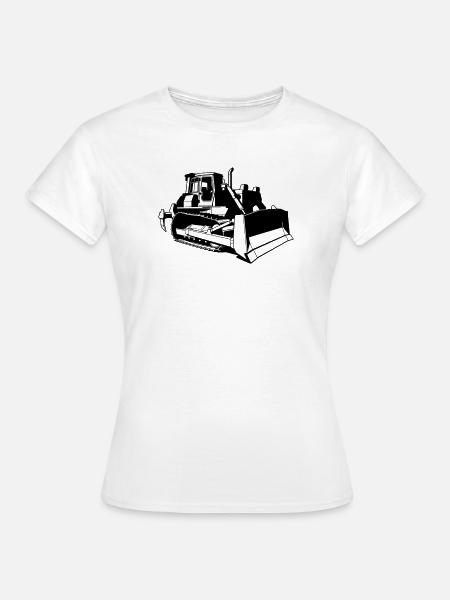 Bulldozer - Frauen T-Shirt - Weiß