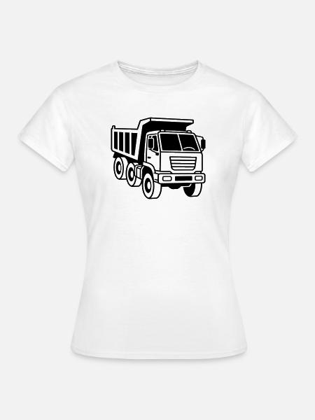 Muldenkipper - Frauen T-Shirt - Weiß
