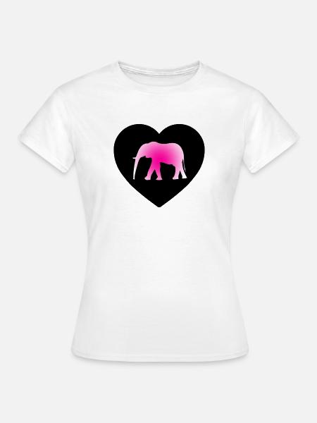 Elefant - Frauen T-Shirt - Weiß