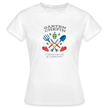 Garten Chefin - Frauen T-Shirt - Weiß - Vorne - AI Model Female 172 dark (172cm)