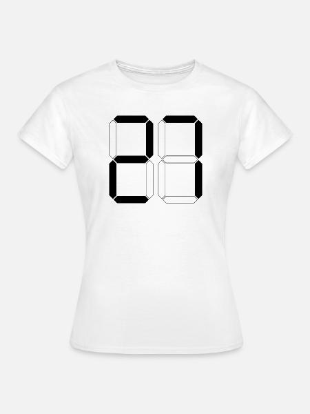 NUMMER 27 Siebenundzwanzig Geschenk Digital - Frauen T-Shirt - Weiß