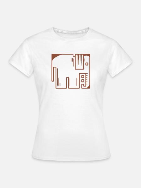 Elefant - Frauen T-Shirt - Weiß
