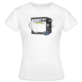 Tente de culture au cannabis, boîte à culture de cannabis, tente de culture - T-shirt Femme - blanc - Devant - AI Model Female 172 dark (172cm)