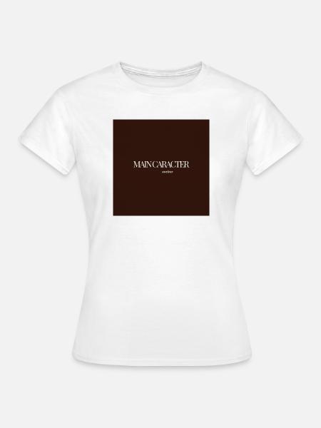 "CARACTER SOMETIMES" Grafik-T-Design - Frauen T-Shirt - Weiß