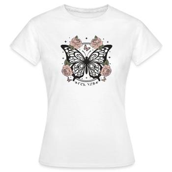 Femmes subtiles antifascistes FCK NZS - T-shirt Femme - blanc - Devant - AI Model Female 172 dark (172cm)