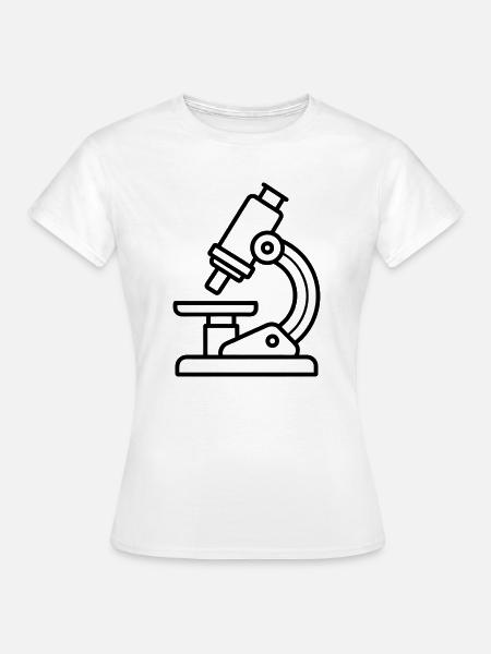 Mikroskop - Frauen T-Shirt - Weiß