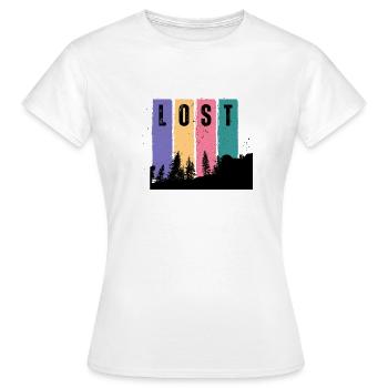 Lost In  Woods - Women's T-Shirt - white - Front - AI Model Female 172 dark (172cm)