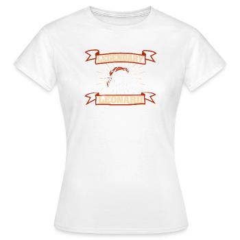 Leonard - T-shirt Femme - blanc - Devant - AI Model Female 172 dark (172cm)