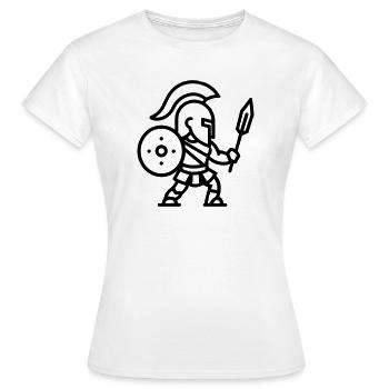 Spartan - Women's T-Shirt - white - Front - AI Model Female 172 dark (172cm)