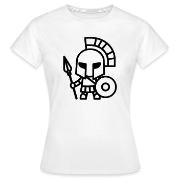 Spartan - Women's T-Shirt - white - Front - AI Model Female 172 dark (172cm)