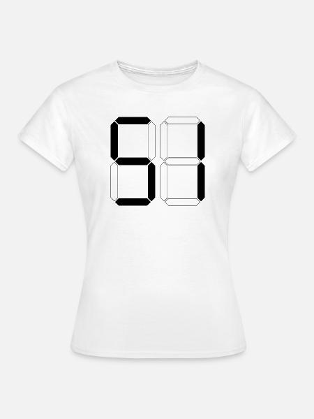 NUMMER 51 Einundfünfzig Geschenk Digital - Frauen T-Shirt - Weiß