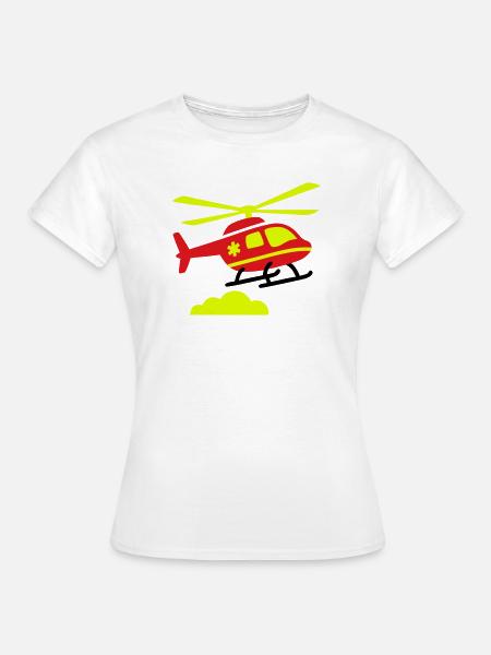 Rettungshubschrauber Notarzt - Frauen T-Shirt - Weiß