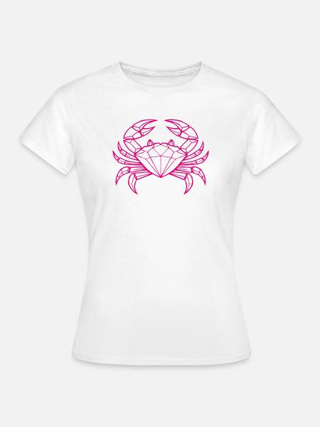 Krebs – Schutz & Stärke - Frauen T-Shirt - Weiß