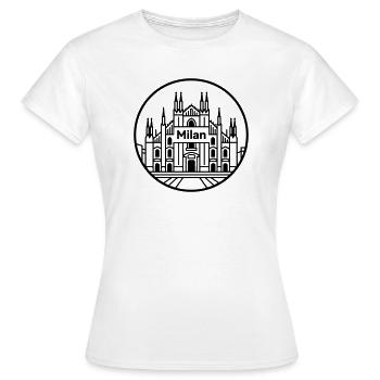 Mailand - Frauen T-Shirt - Weiß - Vorne - AI Model Female 172 dark (172cm)