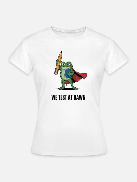 Dawn Test Froschheld - Frauen T-Shirt - Weiß