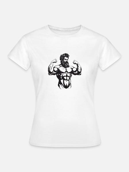 Griechischer Kämpfer - Frauen T-Shirt - Weiß